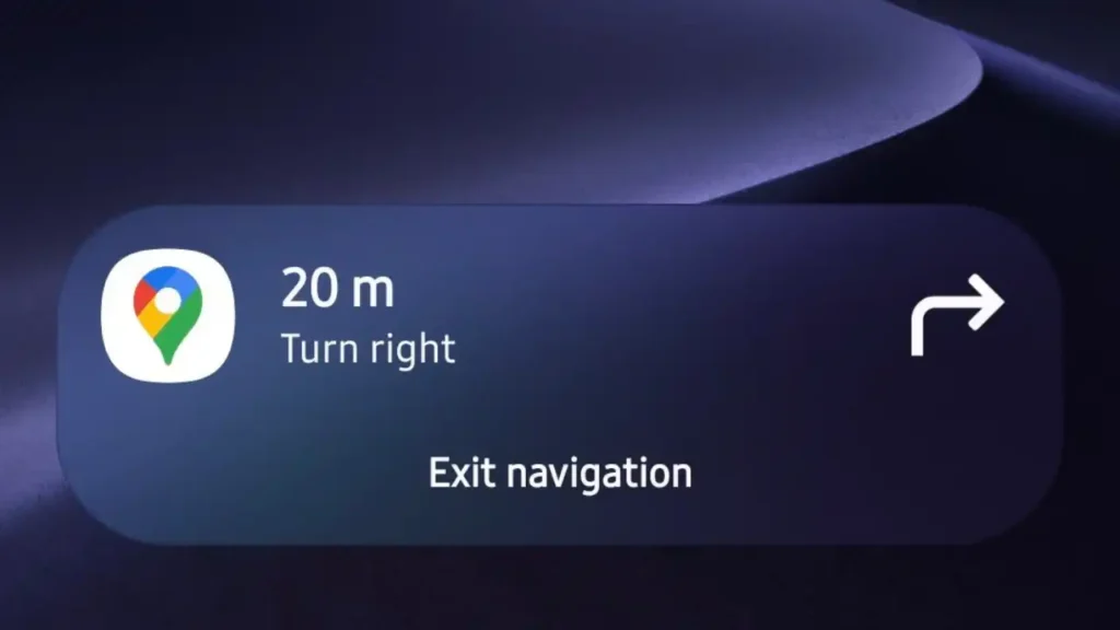 Google Maps Now Bar