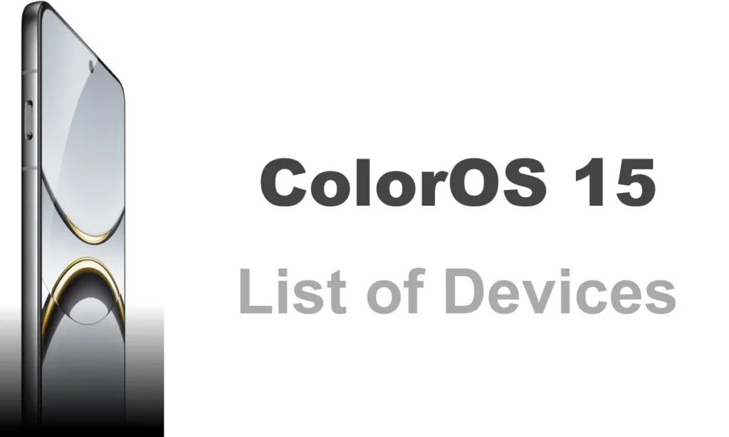 Oppo ColorOS 15 list